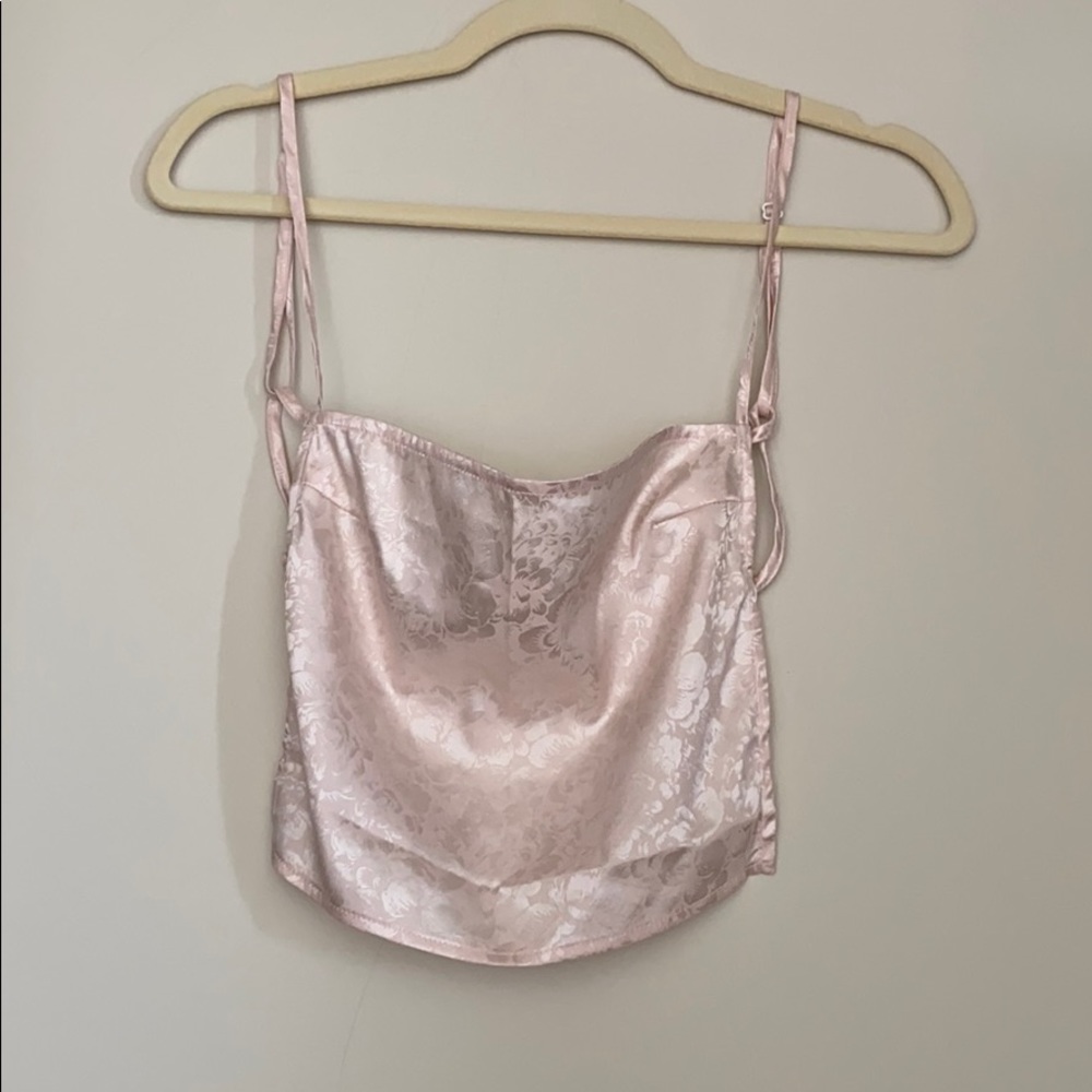 Open back silk bandana top